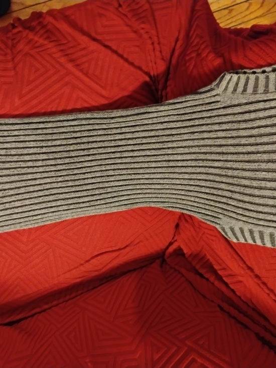 Express Gray Ribbed Mock Neck Sleeveless Tunic Top 16 p2p - Picture 6 of 7